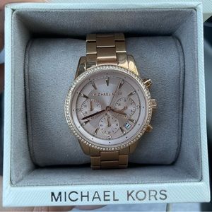 Rose gold Michael Kors watch